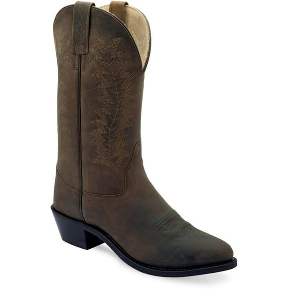 Old West Womens Western Brown Leather Cowboy Boots 8 M