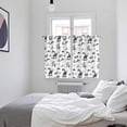 thumbnail image 4 of Black Western Cowboy Kitchen Curtains 63 Inch Length, Vintage Horse Cactus Ethnic Art Grommet Top Bedroom Living Room Curtains, Light Filtering Cafe Curtain Drapes 2 Panels Set 104''x63'', 4 of 9