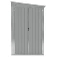 thumbnail image 3 of vidaXL Garden Shed Grey Galvanized steel Large Garden Shed Rectangular, 3 of 7