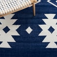 thumbnail image 6 of SAFAVIEH Kilim Trochez Geometric Area Rug, Navy/Ivory, 3' x 5', 6 of 8