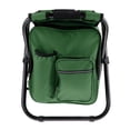 thumbnail image 2 of Silla de mochila plegable ligera, taburete portátil para bolsa nevera 150KG verde Cola  Silla de la mochila que acampa, 2 of 8