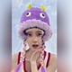 thumbnail image 2 of Gorro de invierno cálido para mujer, protector de orejas, cómodo, suave, divertido y de felpa. Púrpura, 2 of 9