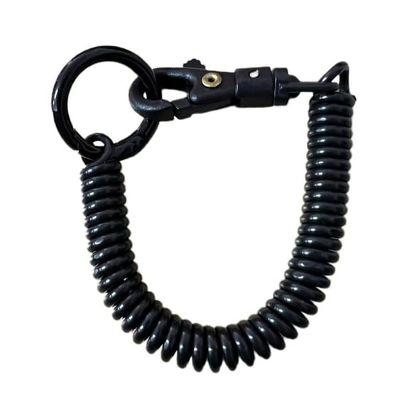 UNTERING Stretchy Spirals Keyring, Retractable Keychain Coil Spring Keychain Alloy Key Holder Colors Key Chain for Backpack