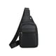 thumbnail image 2 of Bolso Cruzado Impermeable para Hombre de Poliuretano – Mochila Ligera Multifuncional de Hombro con Puerto para Auriculares, Compartimiento Espacioso, Marrón/Negro, 30x17x6cm, 2 of 7