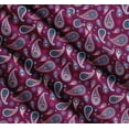 thumbnail image 3 of Soimoi Cotton Voile Fabric Artistic Paisley Printed Fabric 1 Yard 56 Inch Wide, 3 of 7