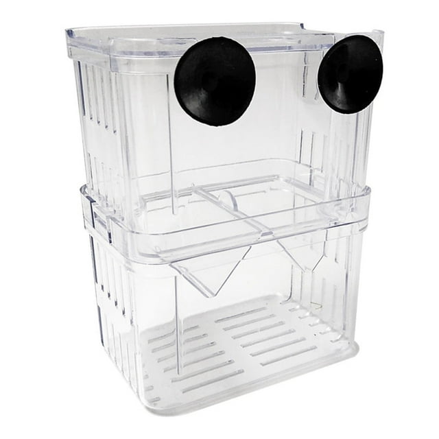 Small Outdoor Cover, Fish Breeding Box Fish Isolation Box with Suction Cups Aquarium Acclimation for Baby Fish Clownfish And, Protective Cover