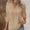 Khaki, variant on FamilyThread Womens Soft Long Sleeve V Neck Shirts Solid Casual Knitted Basic Pullover Tunic Tops Going Out Shirt