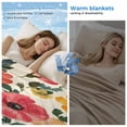 thumbnail image 2 of Spring Floral Cooling Blanket, Lightweight Breathable Summer Throw Blanket with Double Sided Cold Effect, Colorful Botanical Flowers Summer Picnic Beach Blankets Bed Sheet for Hot Sleepers 30"x40", 2 of 8