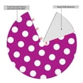 thumbnail image 2 of Pofeuu Purlpe And White Polka Dot Print Christmas Tree Skirt, Merry Christmas Skirt Xmas Tree Ornaments for Xmas Holiday Party Decorations-36", 2 of 7