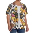 thumbnail image 2 of Kdxio Men'S Hawaiian Shirt For Men Short Sleeve Shirt Cute Cat Cartoon Summer Casual Holiday Beach Button Down T-Shirts, 2 of 5