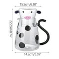 thumbnail image 2 of Cow Glass Water Pitcher with Glass Cup Borosilicate Small Carafe for Milk Water Juice Iced Tea Lemonade Jug Hot Cold Resistant Cute Pattern for Home Bedside Table Office Desk Gift, 2 of 3