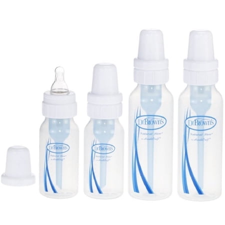 Dr. Browns Bottles 4 Pack (2 - 8 oz bottles) and (2 - 4 oz bottles) + Makeup Blender Stick, 12 Pcs