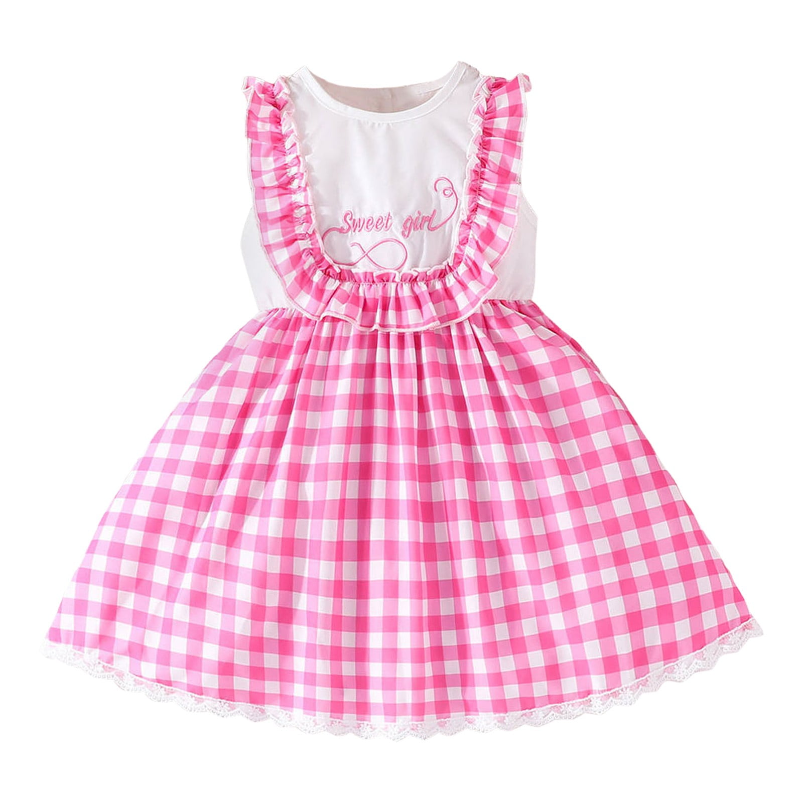 Sweet Cute Plaid Frenulum O Neck A Line Dresses Sweet Cute Plaid Frenulum O Neck A Line Dresses