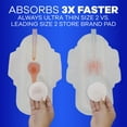 thumbnail image 3 of Always Ultra Thin Pads with Wings, Size 2, Long Super Absorbency, 42 Count, 3 of 10