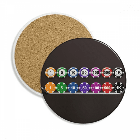

Chips Lateral Arrangement Illustration Coaster Cup Mug Tabletop Protection Absorbent Stone