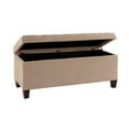 thumbnail image 5 of Atlin Designs Upholstered Tufted Microfiber Storage Ottoman in Beige, 5 of 8