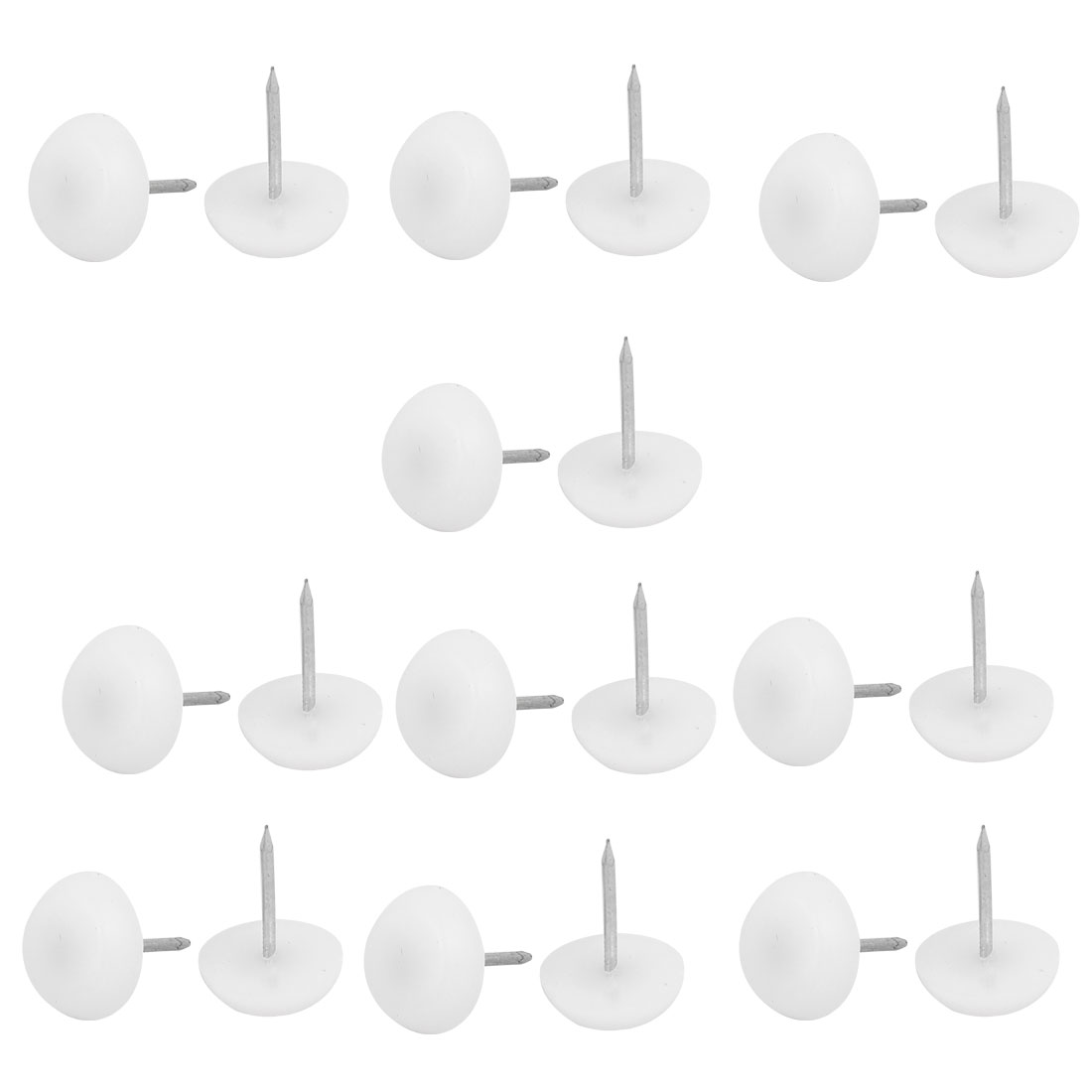 12mm Round Base Nailon Slider Tack Glides Nails Leg Feet Protectors