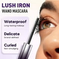 thumbnail image 4 of Brown Curling Iron Mascara, Washable Metal Mascara, Curling Iron Wand 3D Eyelash Non-Clumping, Smudge-Proof Natural Length Extra Slim Long Lasting, Natural Thick Clear Lashes-looking, 4 of 9