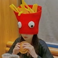 thumbnail image 2 of French Fries Head Cover Accessories Adorkable Hat Headgear for Kids, 2 of 8