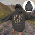 thumbnail image 2 of Hoodie Women Oversized Hoodie Womens Sweatshirt Cropped Hoodie Casual Daily Wear Women's Letter Print Hoodies Long Sleeved With Pockets Hoodie, 2 of 6