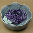 thumbnail image 4 of Natural African Amethyst Crystal Gemstone 8mm Round Beads Stretch Bracelet 7" Unisex, 4 of 5