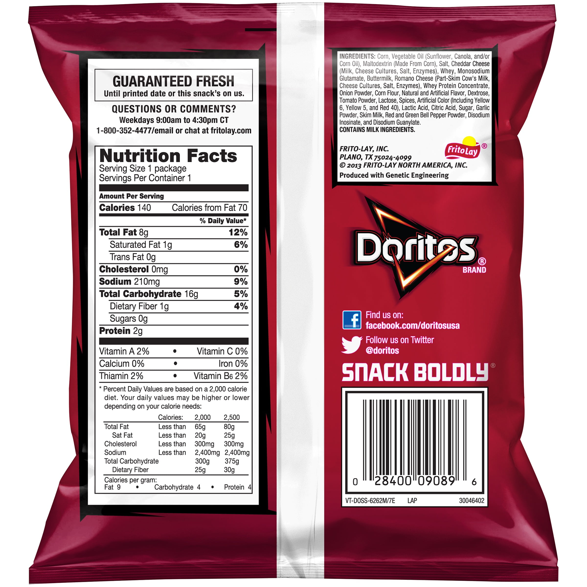 30 Nutrition Label For Cheetos - Labels Database 2020