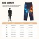 thumbnail image 3 of Balery Red And Blue Fire Dragon C Pantalones de pijama para mujer, pijamas ultraligeros, pantalones de estar por casa-Small, 3 of 6