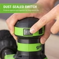thumbnail image 6 of Greenworks 24V 5" Cordless Orbital Sander Kit with 2Ah Battery & Charger 3101602, 6 of 8