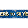 thumbnail image 4 of Cheers to 50 Years Celebration Banner Blue Anniversary Background Backdrop Milestone Party Supplies Event Decor Photography Props Decorations, 4 of 8