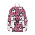 thumbnail image 3 of Cute Bulldogs Backpack for School,Cute School Bag,Schoolbag with Adjustable Shoulder Straps & Padded Back,15"x11.42"x5.5", 3 of 6