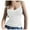 White, variant on GEWSEY Padded Lace Cami Top Double Lined Sexy Tank Top Spaghetti Strap Club Party Shirt (Black, S)