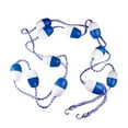 thumbnail image 1 of Labymos 5m / 16.4 ft Pool Safety Float Lines Blue and White Divider Rope Pool Rope Cordon Pool Safety Divider Lane Line with Floats Hooks Swim Lane Rope Swimming Pool Divider Lane Rope Pool Equipm, 1 of 7