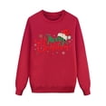 thumbnail image 5 of Christmas Sweatshirts for Family Christmas Family Matching Outfits Pullover Crew Neck Long Sleeve Christmas Printed Family Matching Sweaters Family Matching Sweatshirts for Mom, 5 of 6