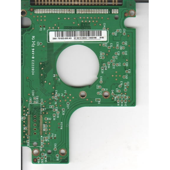 WD1600BEVE-00WZT0, 2061-701532-000 AG, WD IDE 2.5 PCB