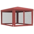 thumbnail image 5 of Carevas Party Tent with 4 Mesh Sidewalls Red 9.8'x13.1' HDPE, 5 of 7