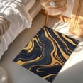 thumbnail image 5 of Black Gold Door Mat Marble Textures Abstract Art Modern Simple Non Slip Absorbent Entrance Mat Washable Low Profile Indoor Doormat for Front Door Entryway Entry 16"x24", 5 of 9