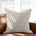 thumbnail image 5 of Throw Pillow Covers 20x20 Inch, Pink Flowers Decorative Pillow Cases for Couch Sofa Bed, Retro Country Botanical Blooms Floral Branch Cotton Linen Square Home Decor Pillowcases with Hidden Zipper, 5 of 9