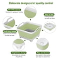 thumbnail image 3 of Usmallbee Collapsible Bucket with Handles, 2.4Gal / 9L Capacity Portable Sink with Drain Plug, Foldable Wash Basin, Foldable Plastic Tub for Camping, Washing and Finishing, 2 Pack, 3 of 9