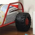 thumbnail image 6 of Furniture of America Clint Contemporary Metal Twin Race Car Bed in Red, 6 of 7