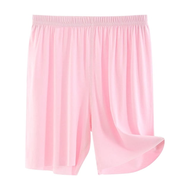 Zpanxa Kids Pants Modal Cotton Polyester Blend Solid Color Elastic Waistband Loose Comfortable Five Quarter Pants 2 Years