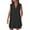 Black, variant on Gspmoly Summer Dress, Women'S Casual European and New Women'S Shirt with V-Neck Solid Color Beach Sun Protection Dress Sleeveless V-Neck Knee Length Dress Cocktail Dress Prime Deals