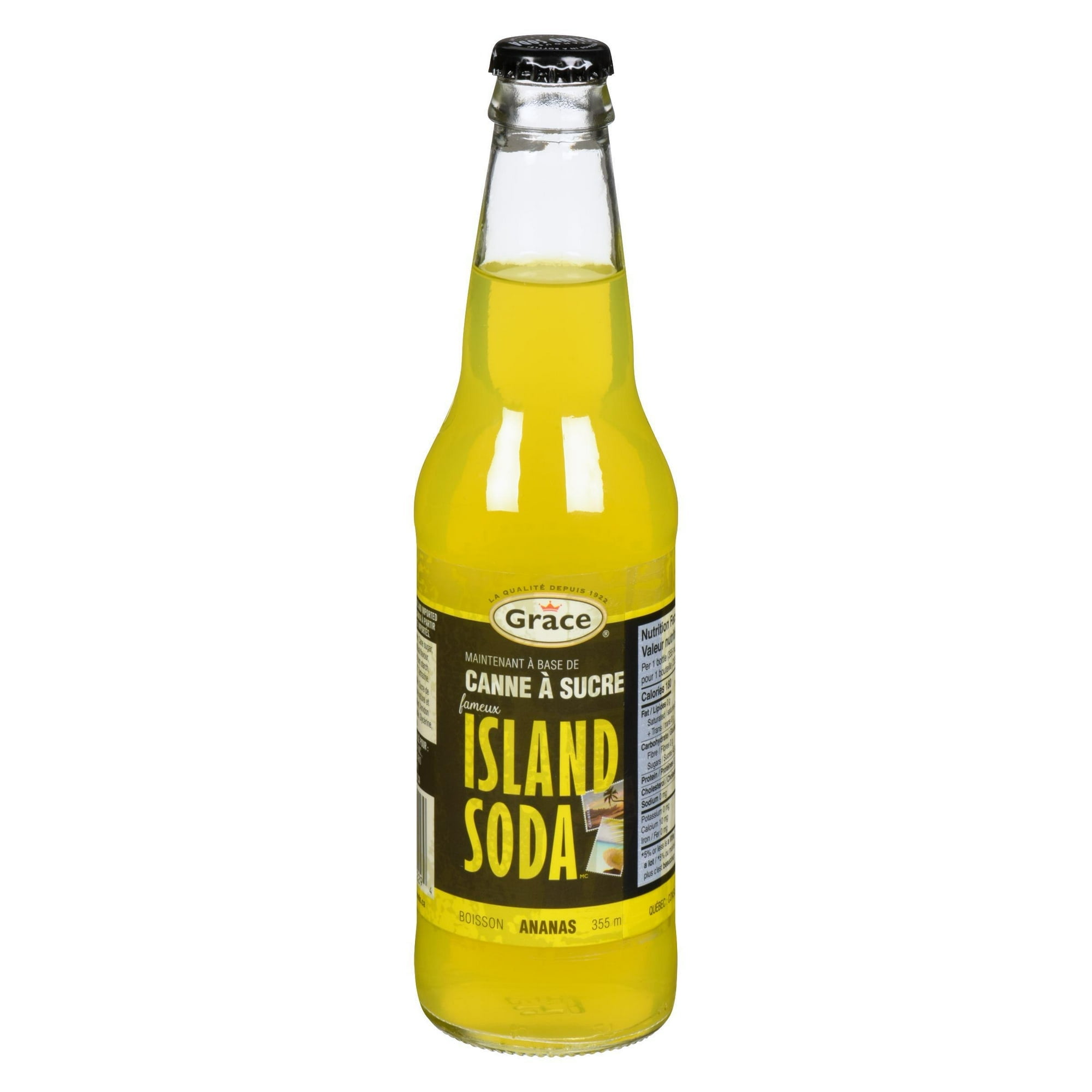 Grace Island Soda Pineapple Drink, 355ml Bottle