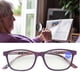 thumbnail image 4 of Gafas De Lectura De Alta Definición Alivio De La Fatiga Visual Gafas De Lectura Multifocales Anti Blue Rays Gafas Presbiópicas + 200 Púrpura, 4 of 8