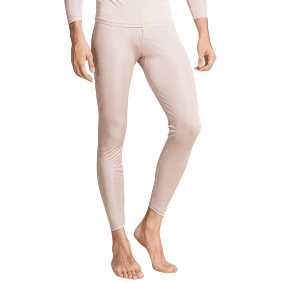Men Silk Thermal Long Johns Underwear Pants Mulberry Silk Lightweight Base Layer Bottom Leggings