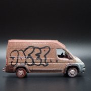 Open Box 2019 19 RAM PROMASTER 2500 SPRINTER VAN TAGGED GRAFFITI 1:64 DIECAST MODEL CAR