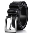 thumbnail image 2 of Marino’s Men Genuine Leather Dress Belt with Single Prong Buckle - Black - 36 Mio Marino Mio Marino, 2 of 2