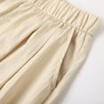 thumbnail image 7 of SIYUDAN Womens Trousers Pants For Women Casual BeigeAdult Pants Women Loose Pants For Women Summer High Waisted Wide Leg Pants For Women Womens Capris For Summer, 7 of 7