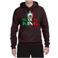 thumbnail image 2 of Wild Bobby Mexican King Latin Pride Unisex Graphic Hoodie Sweatshirt, Brown, X-Large, 2 of 5