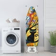 thumbnail image 3 of Kuiaobaty Washable Ironing Board Cover Gradient Cat Branch Circle Iron Dust Cover Protector Cover with 3 Fasteners and Elastic Edge Easy to Install Universal Fit Ironing Board, 3 of 5