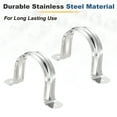 thumbnail image 3 of Uxcell 26pcs Conduit Clamp 2 Inch, 1 Hole Stainless Steel Pipe Strap, U Bracket Single Band Rigid Metal Conduit Hanger for Pipe Fixing, Tube Wire Installation, 3 of 6